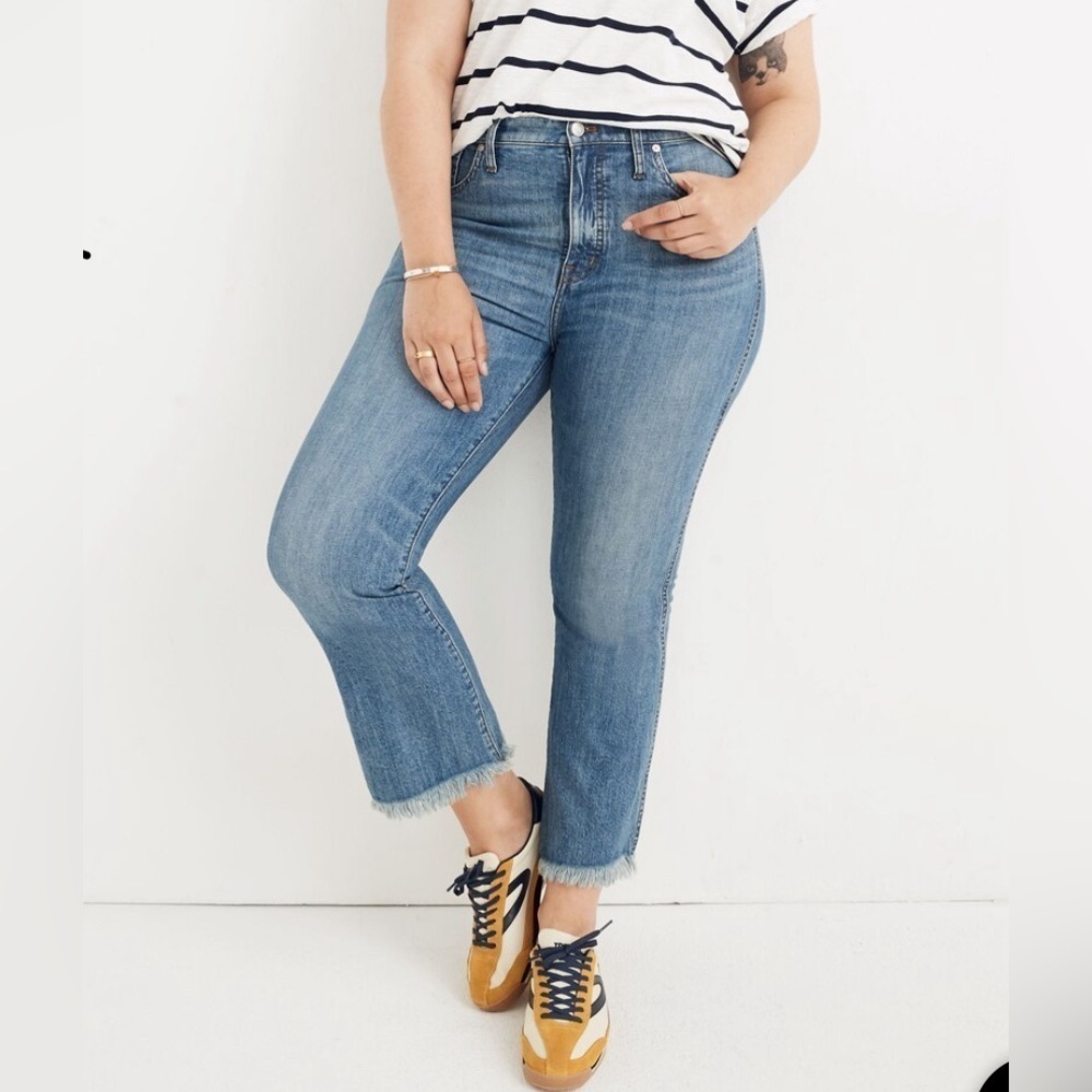 Madewell Cali High-Rise Raw Hem Eco Jeans 32